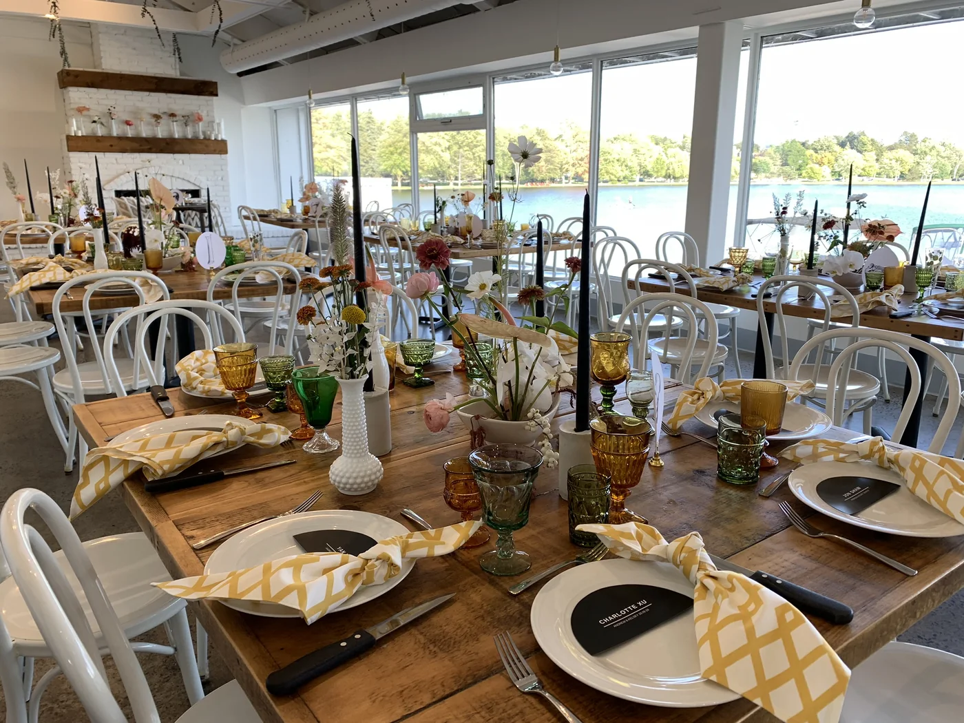 The Umbrella Bar dining room overlooking Dow's Lake